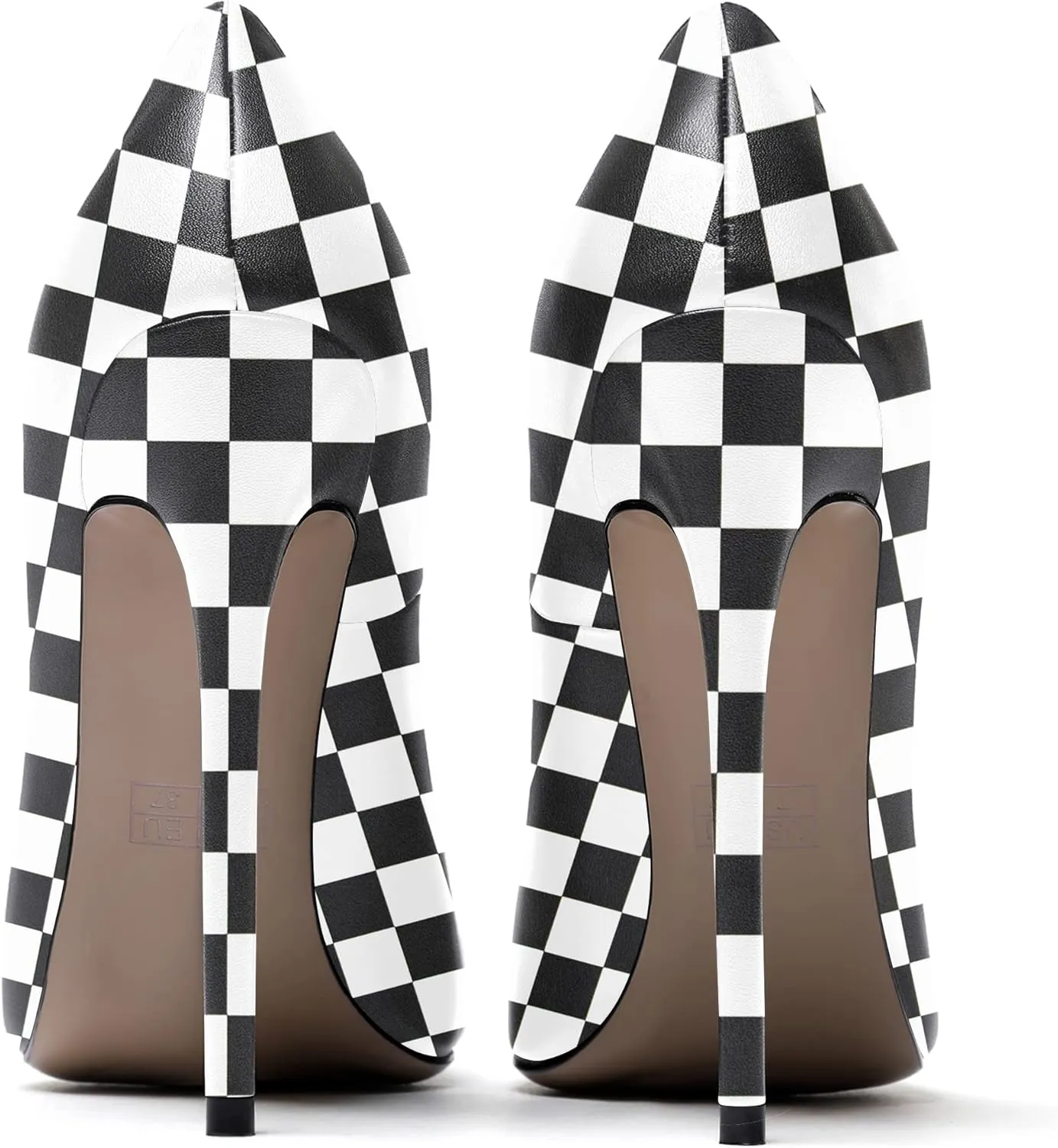 WAYDERNS Women's Evening Pointed Toe Matte Slip On Dress Stiletto High Heel Pumps Shoes 4.7 Inch