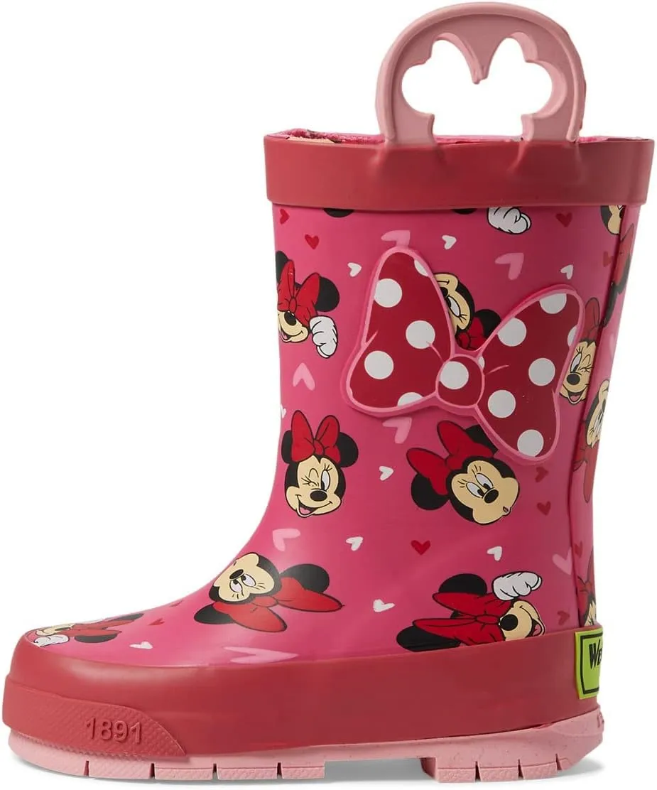 Western Chief Unisex-Child Minnie Love Rain Boot (Toddler/Little Big Kid)