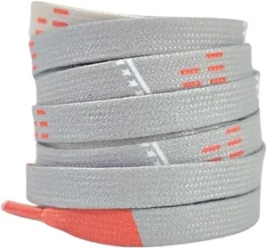 White Gray Splice Shoelaces Men Women Retro Shoelaces Sport Basketball Casual Sneakers High-top Canvas Graffiti Shoe Laces
