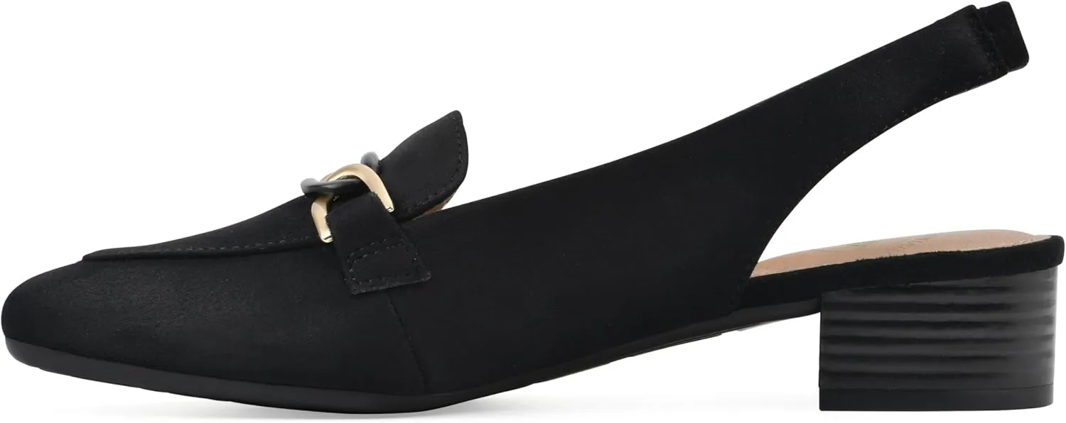 WHITE MOUNTAIN Women's Boreal Low Block Loafer Heel