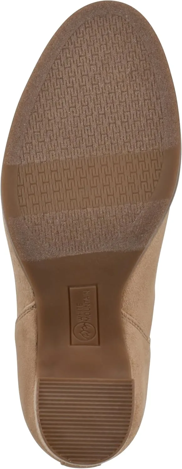 WHITE MOUNTAIN Women's Grapery Block Heel Sock Bootie