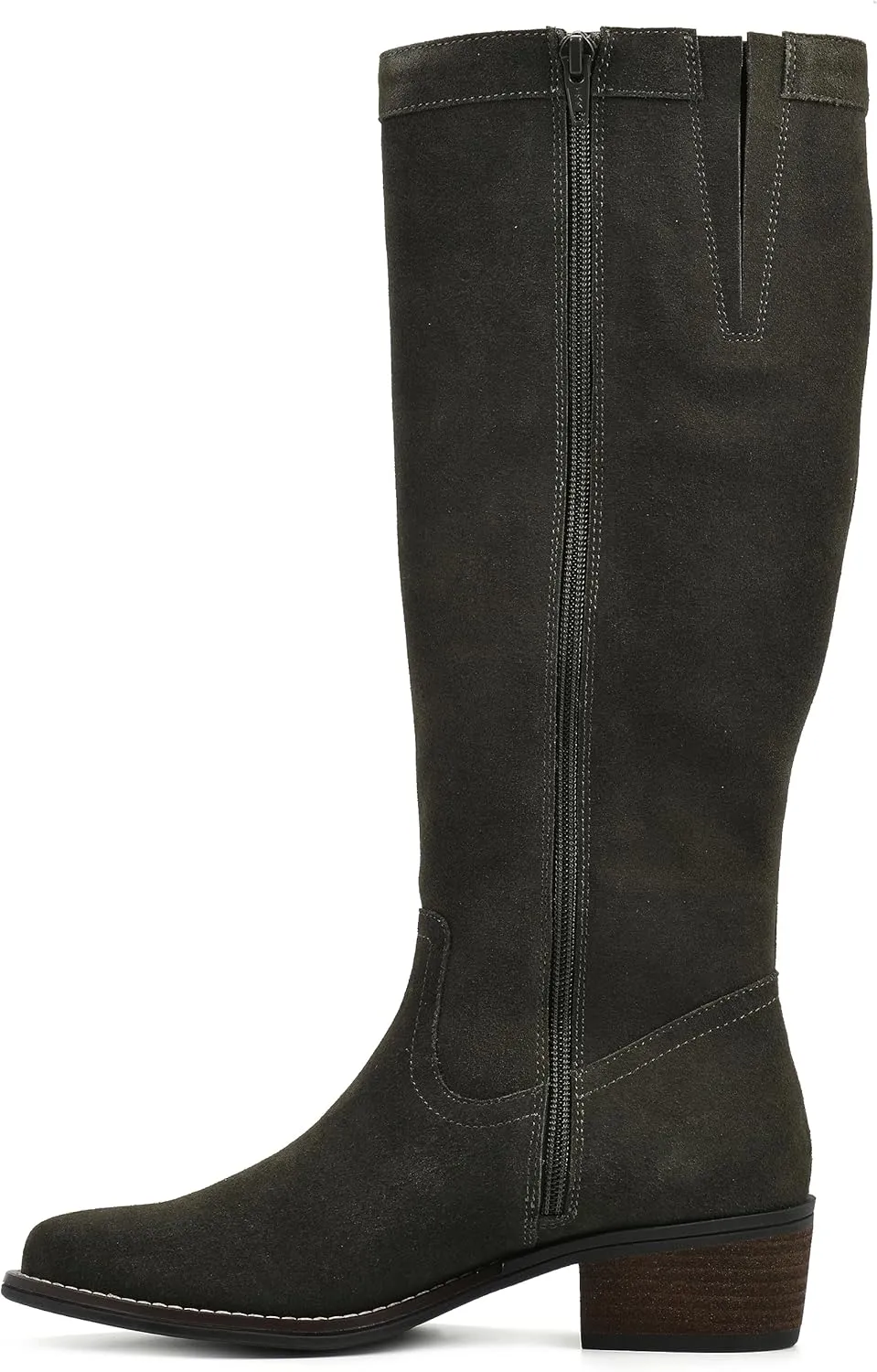 WHITE MOUNTAIN Women's Shoes Altitude Stack-Heeled Tall Boot