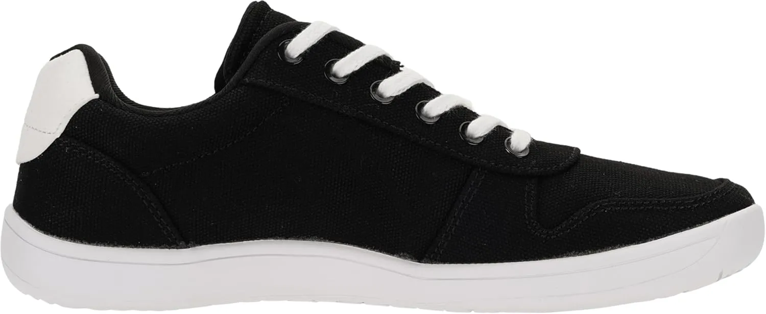 WHITIN Wide Toe Box Barefoot Sneakers for Women | Lightweight Canvas Minimalist Shoes