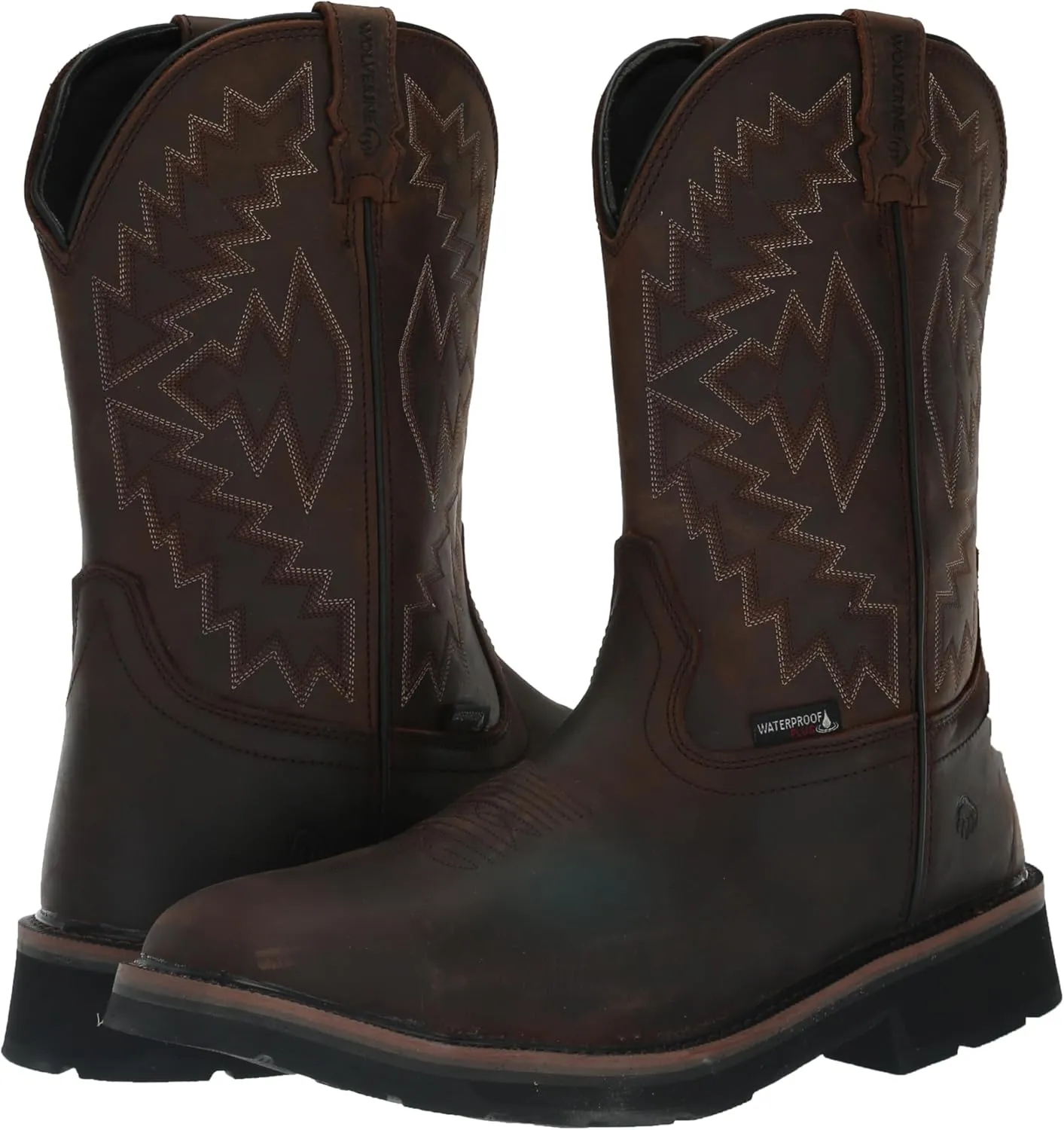 Wolverine Men's Rancher Arrow Waterproof Steel Toe Wellington Construction Boot