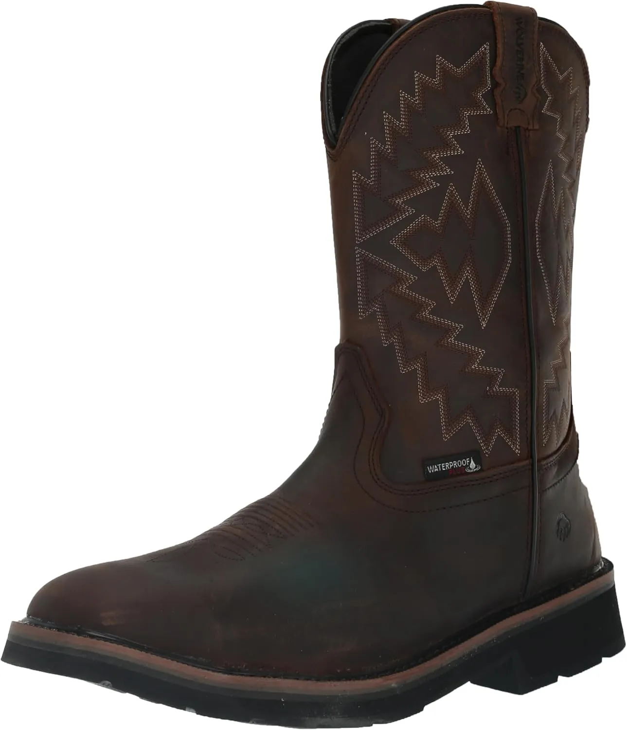 Wolverine Men's Rancher Arrow Waterproof Steel Toe Wellington Construction Boot