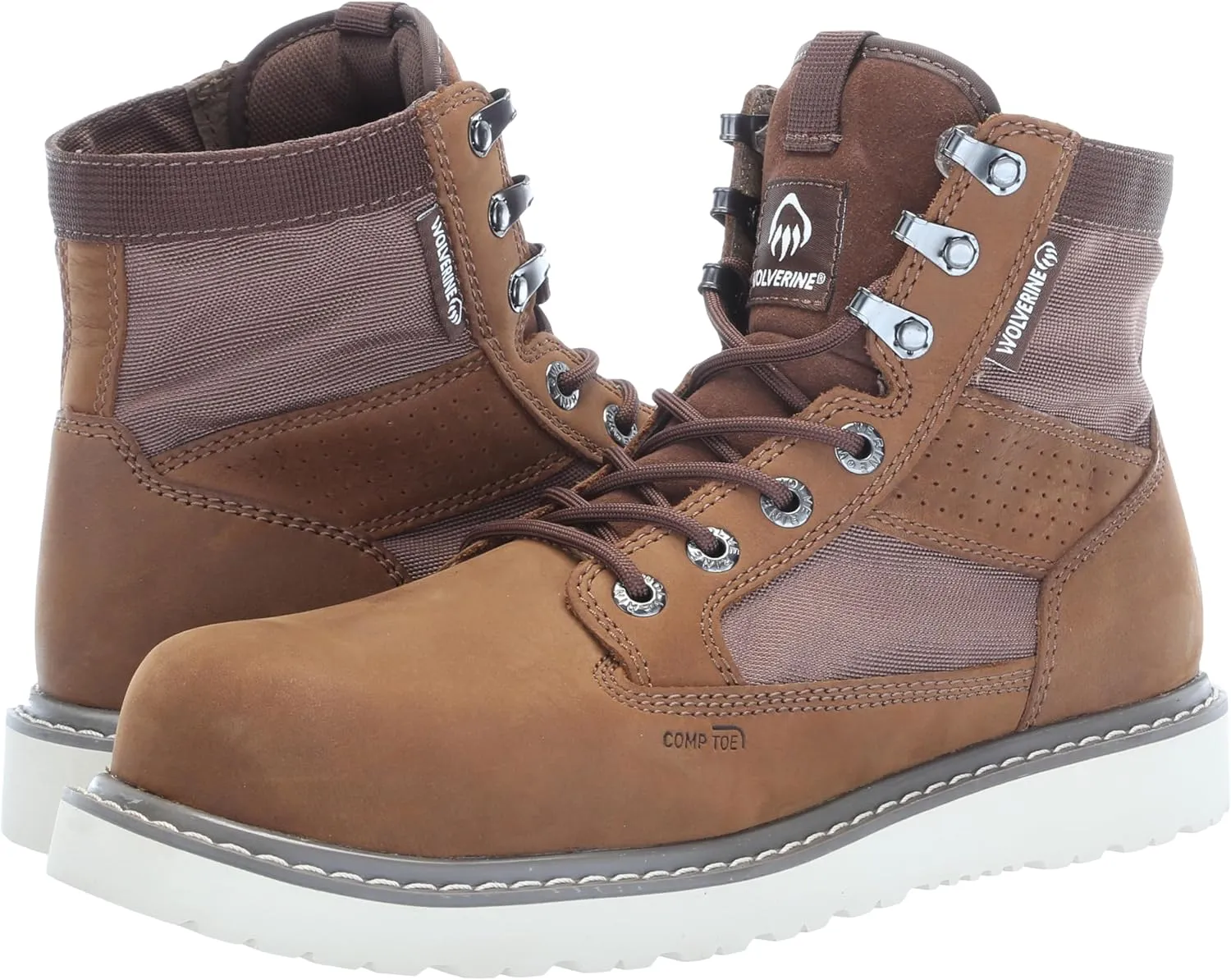 Wolverine Men's Trade Wedge Unlined Canvas 6" Composite Toe Industrial Boot