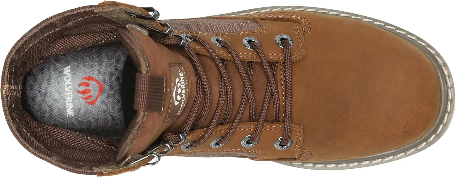 Wolverine Men's Trade Wedge Unlined Canvas 6" Composite Toe Industrial Boot