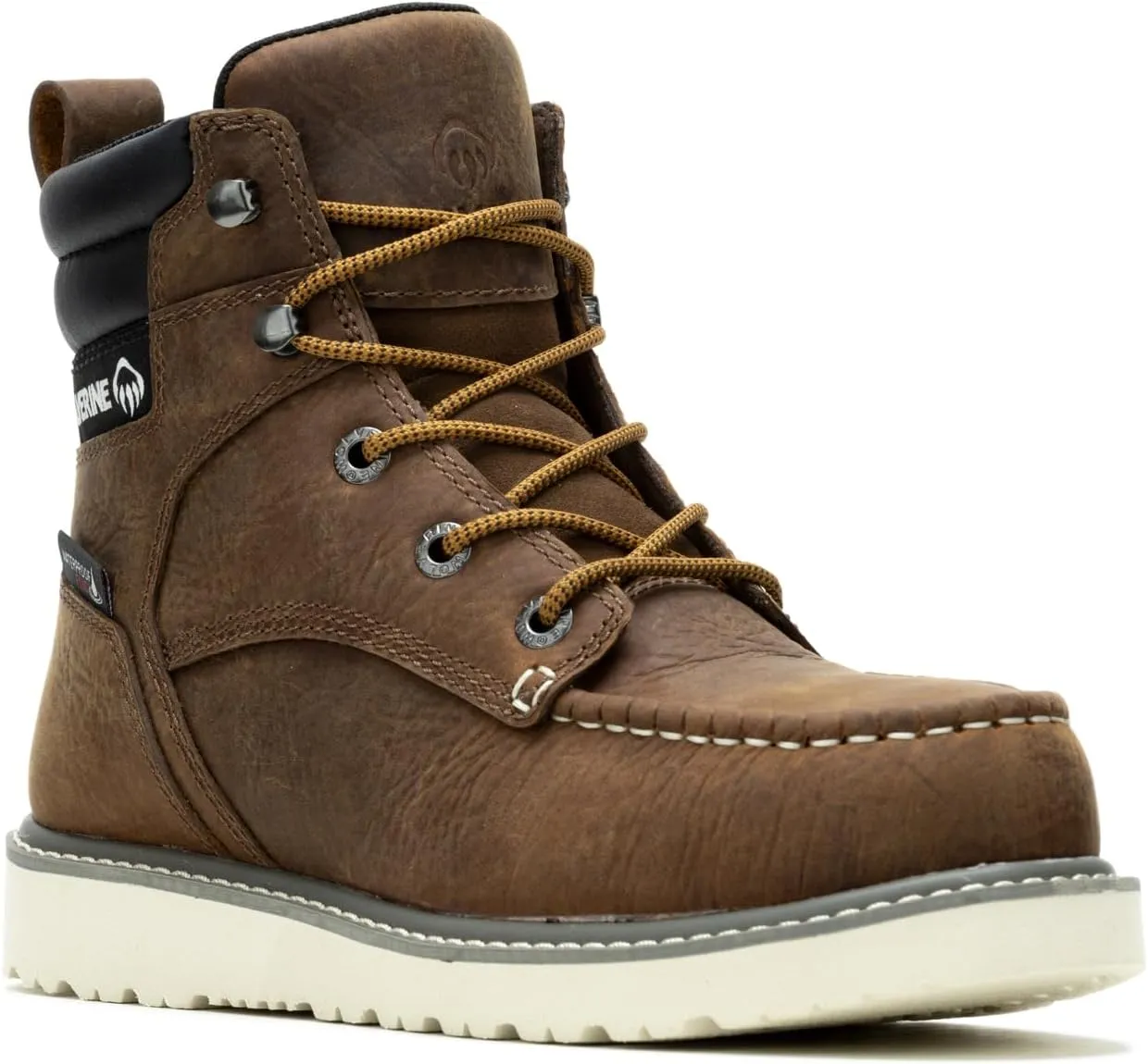 Wolverine Men's Trade Wedge Waterproof Steel Toe 6 " Construction Boot