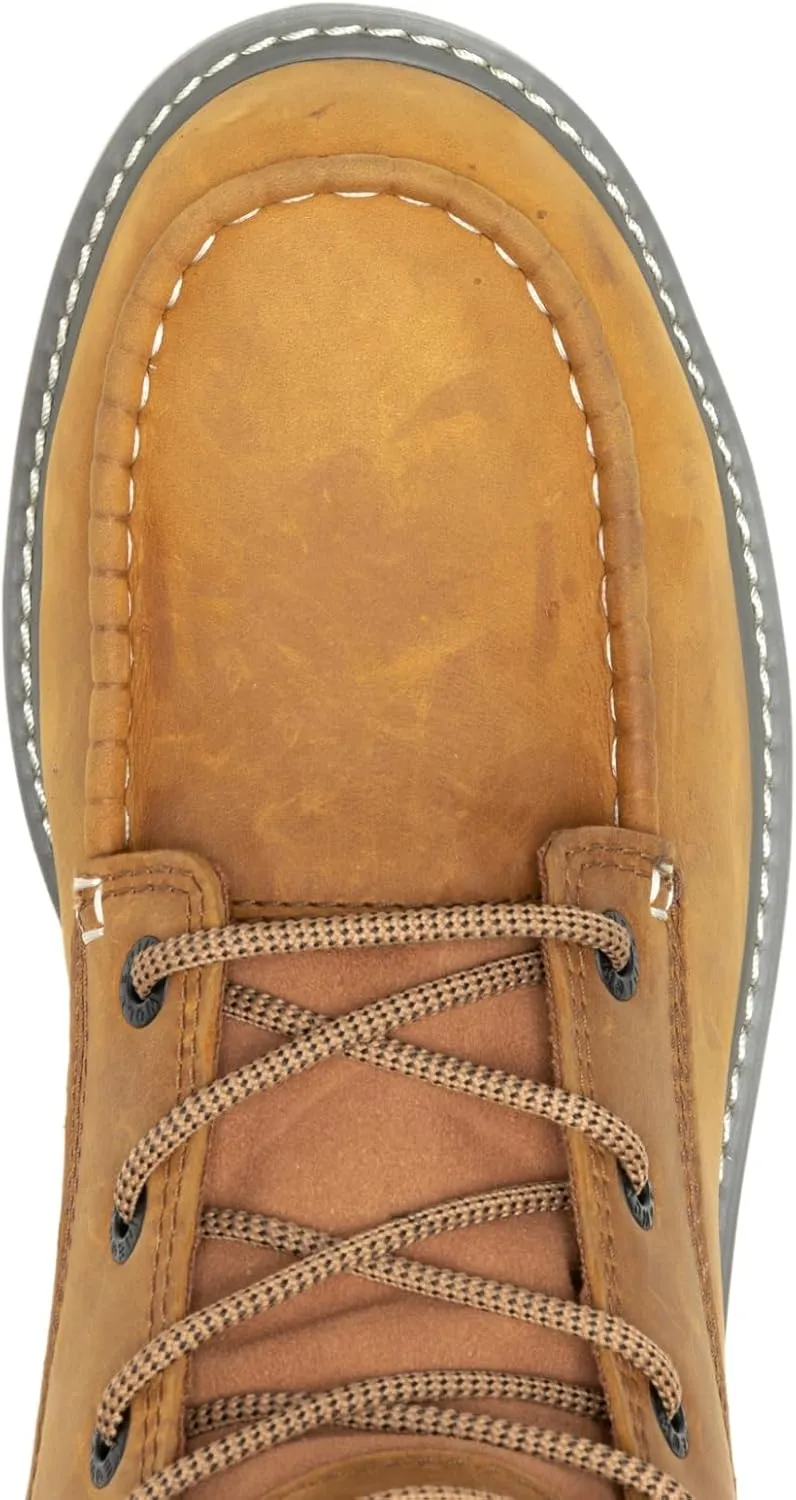Wolverine Men's Trade Wedge Waterproof Steel Toe 6 " Construction Boot
