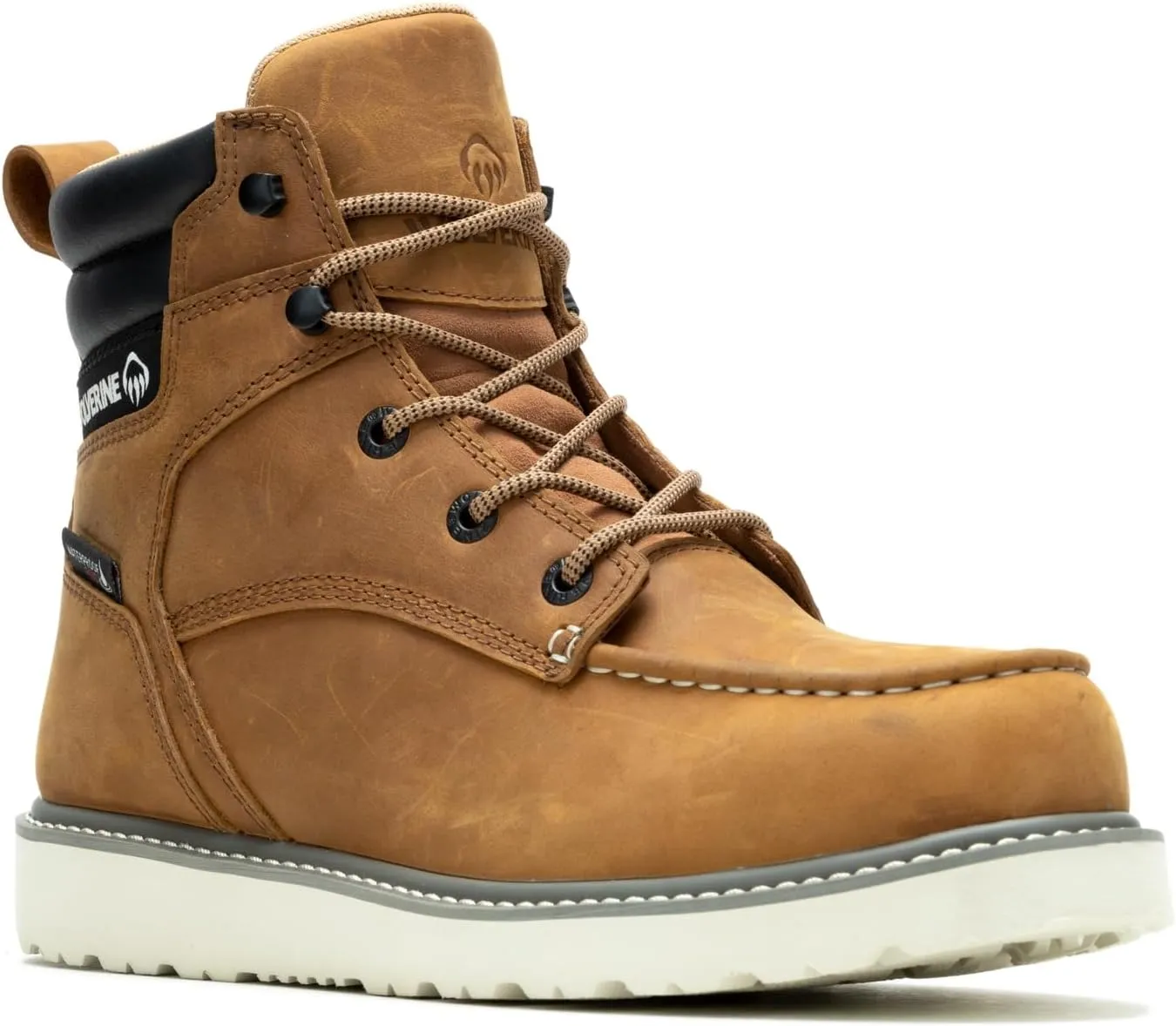 Wolverine Men's Trade Wedge Waterproof Steel Toe 6 " Construction Boot