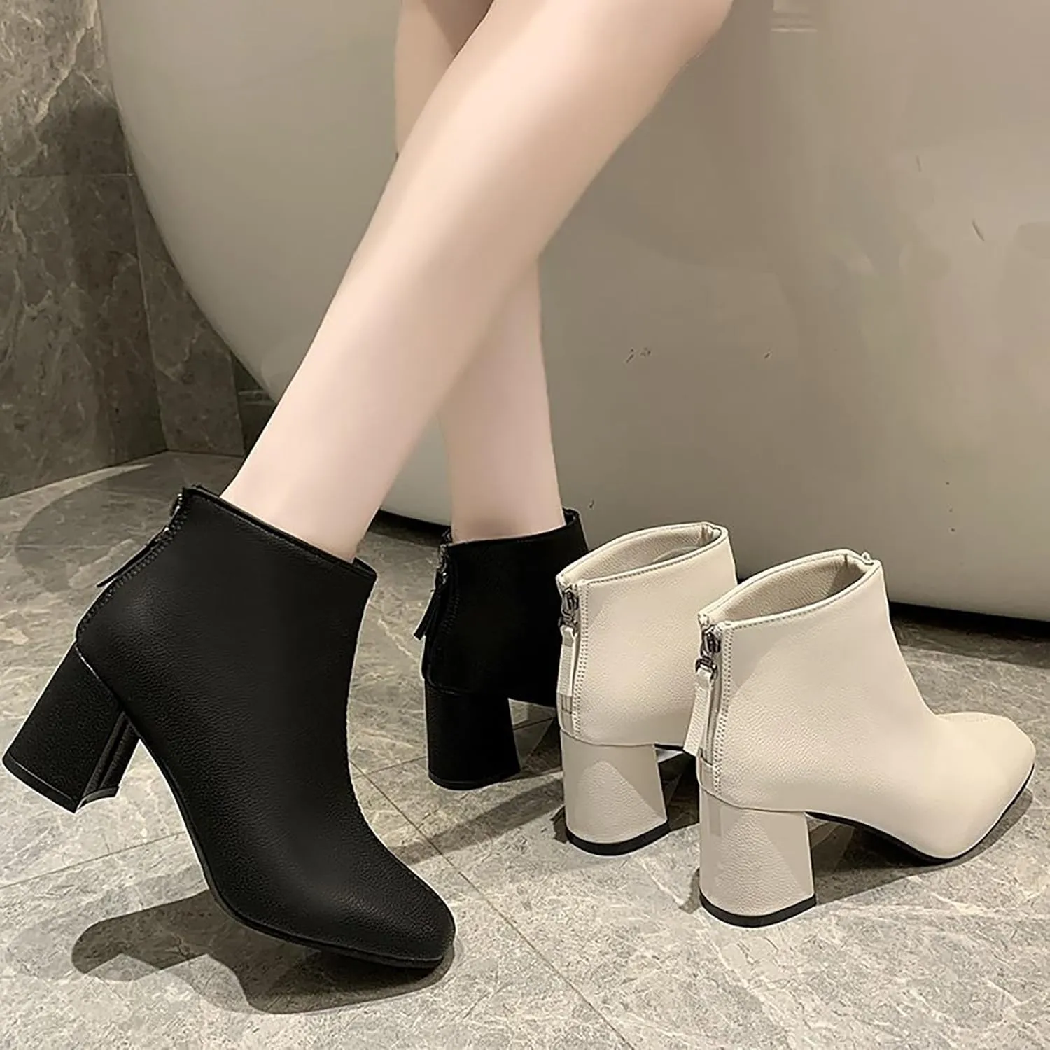 Women Boots Ankle Wide Width Boots for Women Women Cowboy Boots Trendy for Women 2024 Boots for Women Ankle Booties Winter White Ankle Cowboy Boots for Women