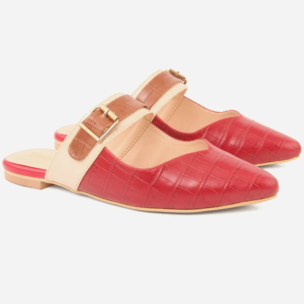 Women "SAVANNAH" Pointy Toe Flat Slippers