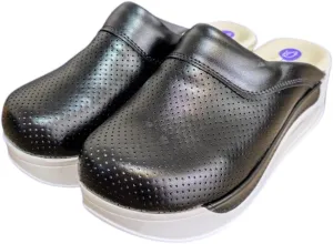 Womens Clogs with Arch Support, Pure Leather, Slip-On Clogs for Women, Perfect for Daily Indoor and Outdoor Usage, Shock Absorption, Breathable Materials