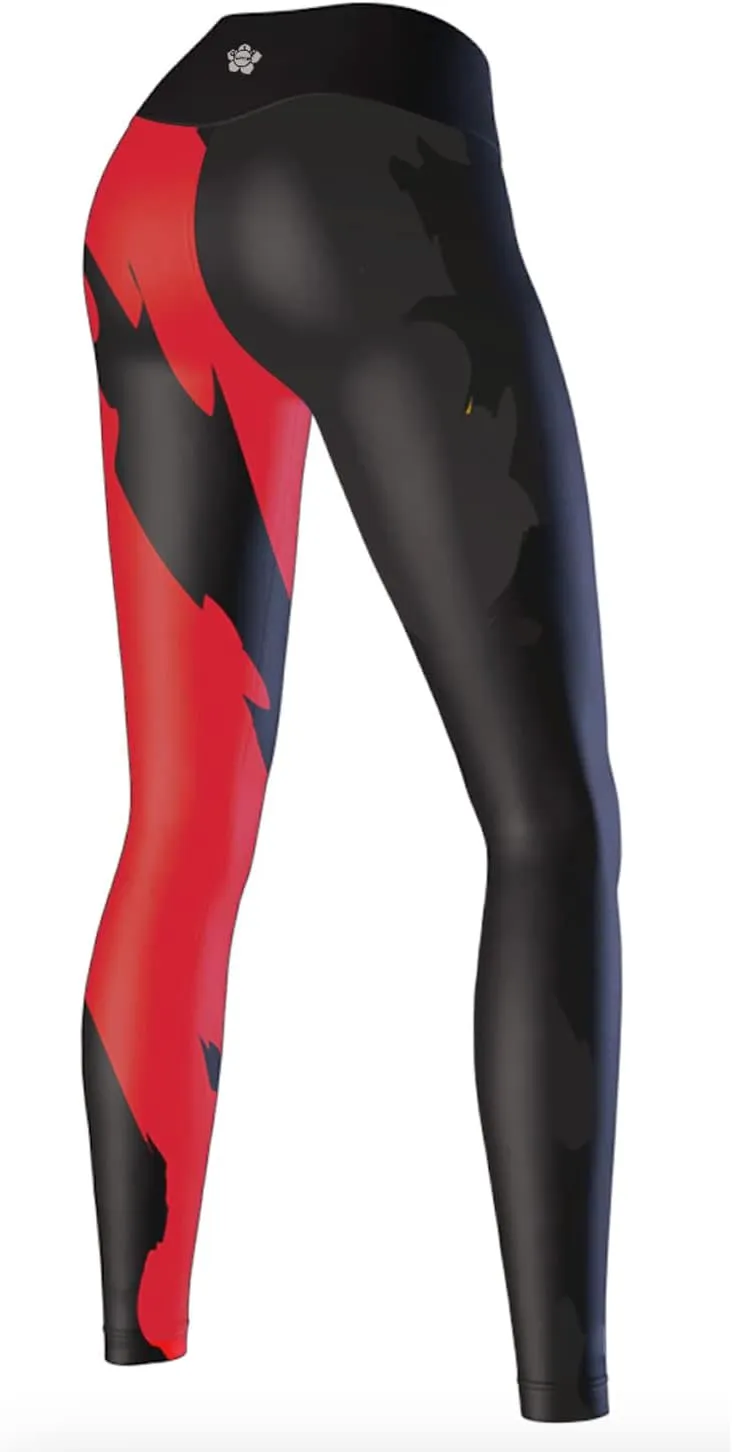 Women's Compression Spats Pants Vibrant Graphic Leggings for DailyTraining