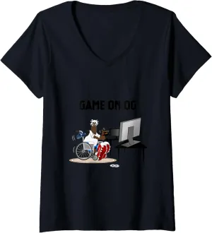 Womens GAME ON OG V-Neck T-Shirt