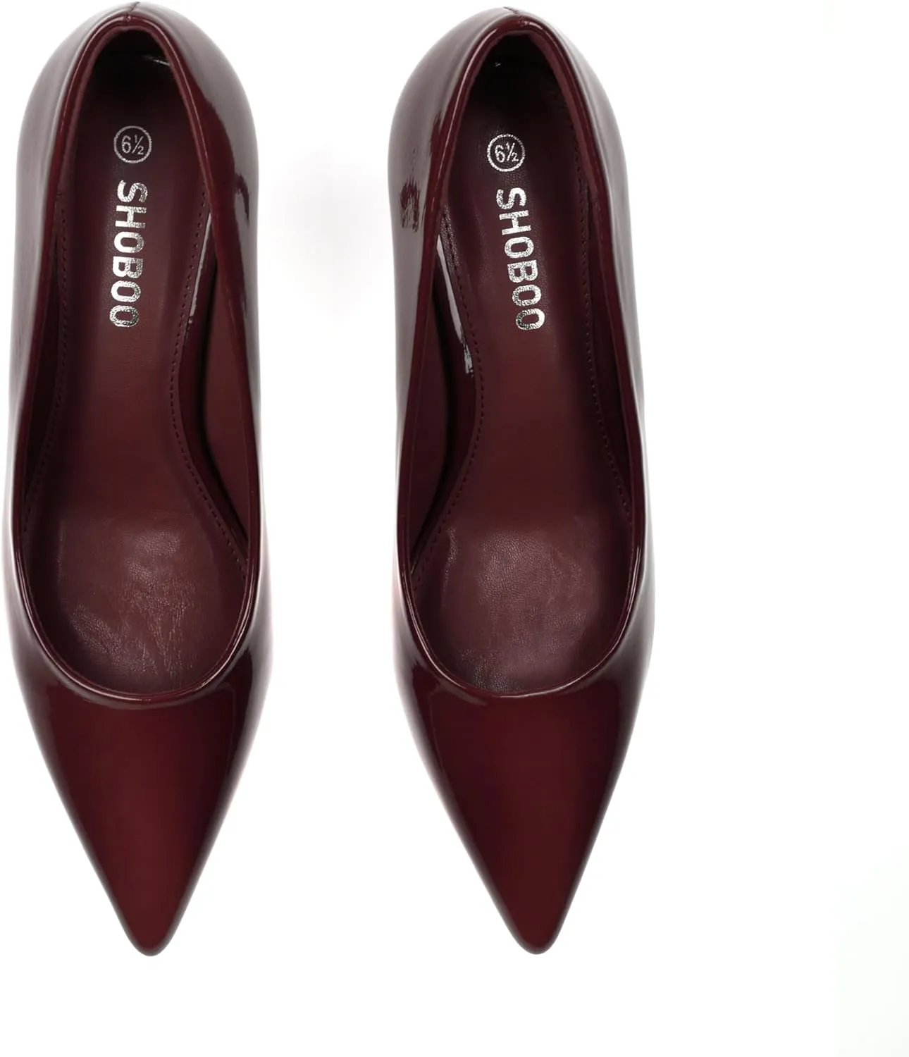 Women's Low Kitten Heels 2.6 Inch Closed Pointed Toe Heels Shoes Slip On Classic Office Dress Pumps