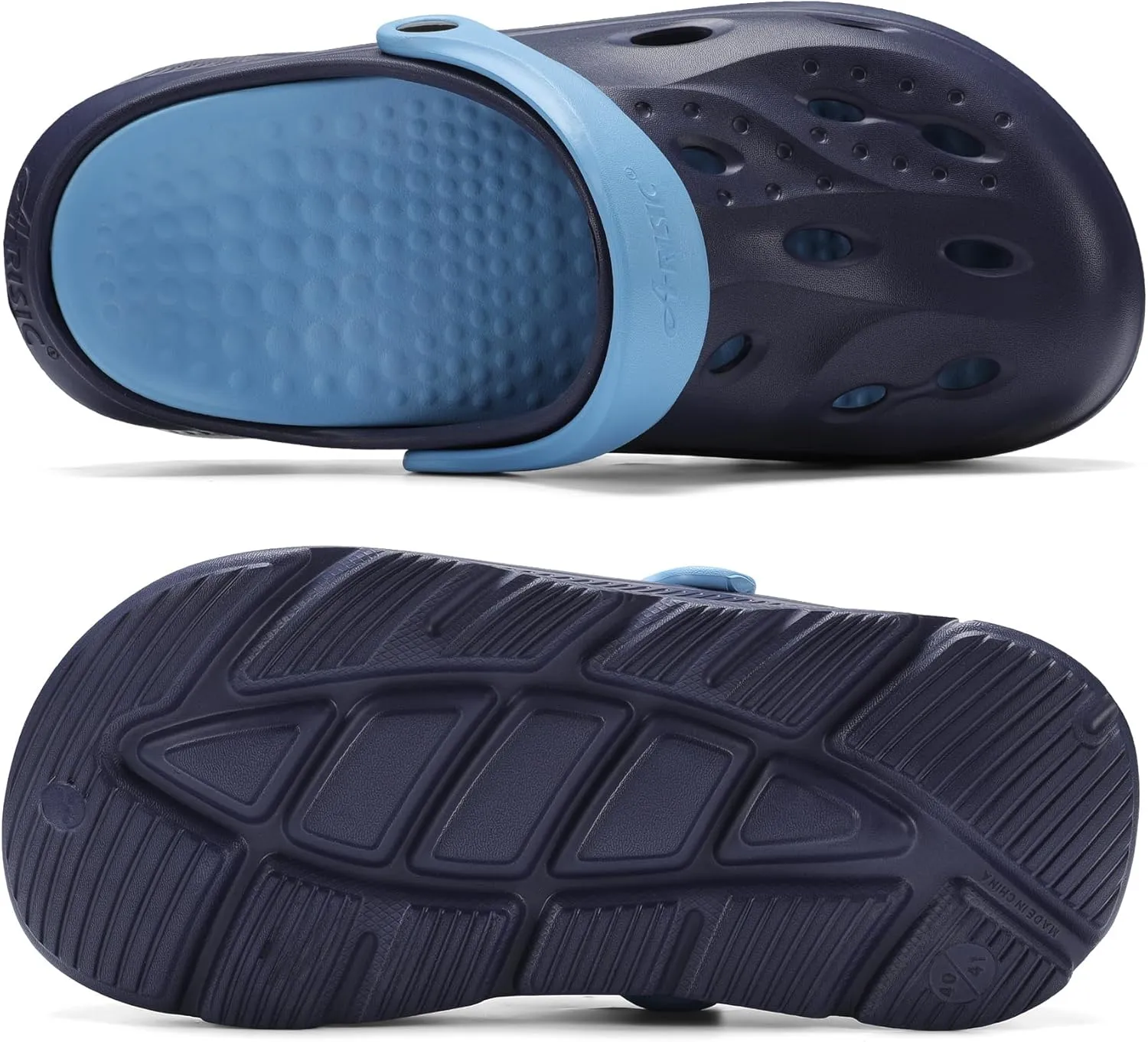 Womens Mens Arch Support Clogs Slip-on Garden Shoes Cushion Plantar Fasciitis Sandals Non-Slip Beach Slippers with Removable Insoles Outdoor Indoor