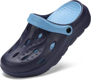 Womens Mens Arch Support Clogs Slip-on Garden Shoes Cushion Plantar Fasciitis Sandals Non-Slip Beach Slippers with Removable Insoles Outdoor Indoor