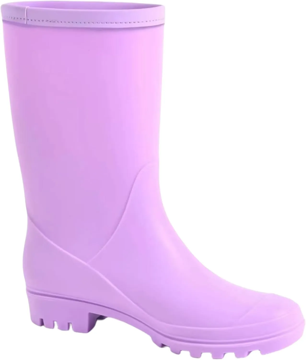 Women's Mid Calf Rain Boots Waterproof Fashion Garden Shoes Anti-slipping Rainboots For Women Comfortable Insole Light Rain Shoes