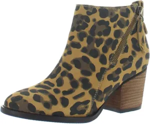 Womens Nancy Leather Almond Toe Ankle Fashion Boots