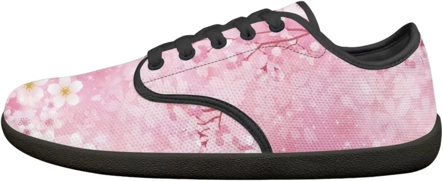 Women's Wide Toe Box Barefoot Shoes Zero Drop Lace Up Casual Sneakers Breathable Fashion Walking Footwear
