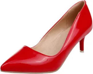 ZSQBQ Women Fashion Court Shoes Wedding Party Stilettos Pumps Pointed Toe Prom Classic Casual High Heels
